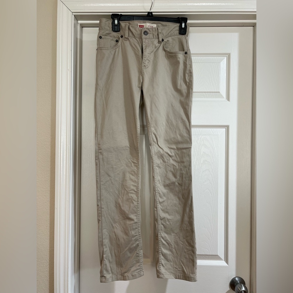 Boys Levi Strauss & Co 511 Casual Beige Pants